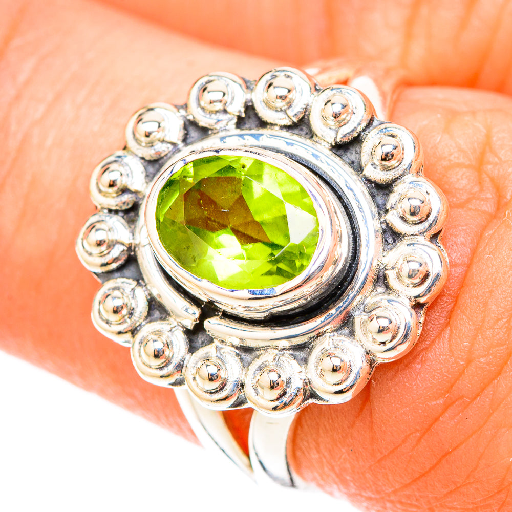 Peridot Rings handcrafted by Anasilvercos - RING119517
