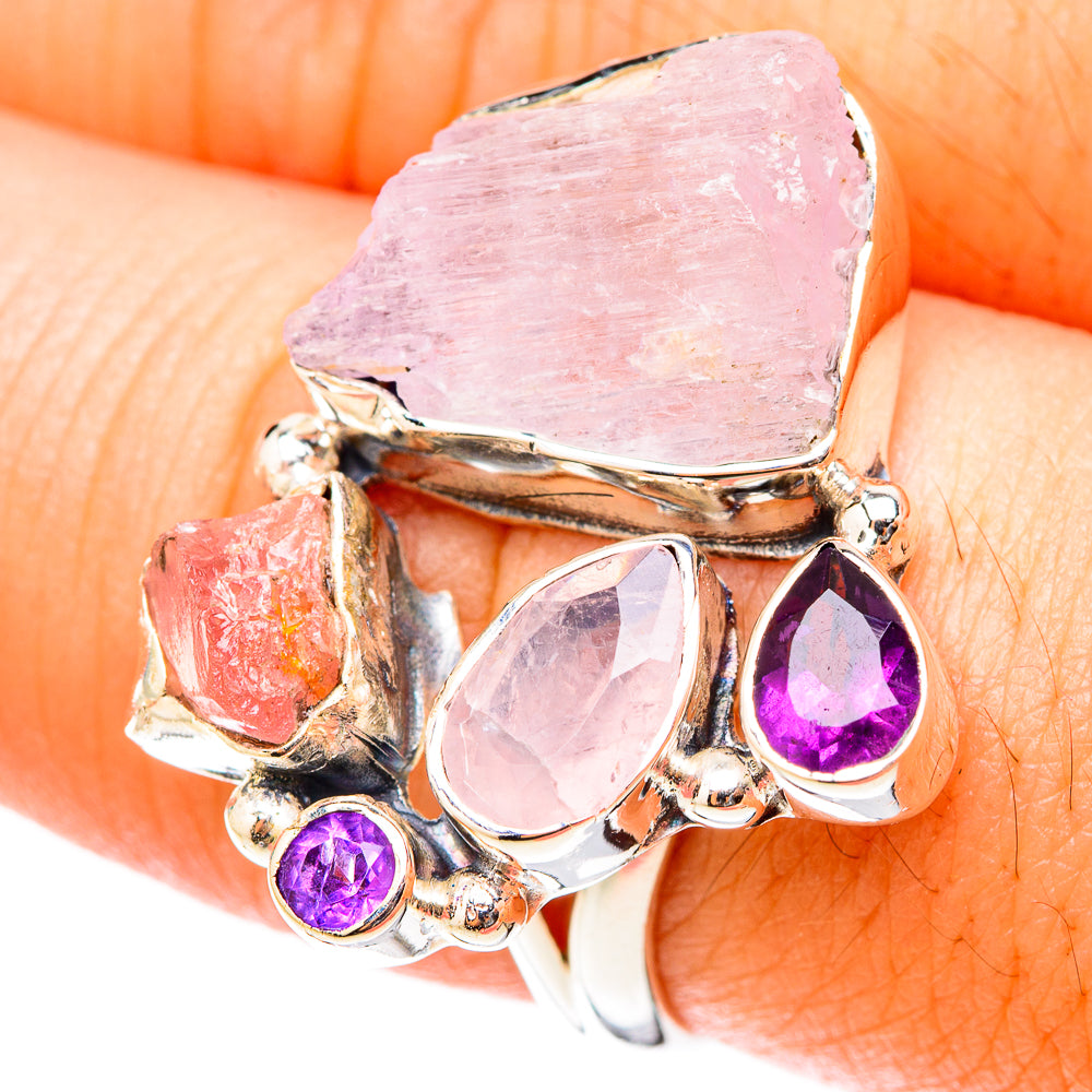 Kunzite Rings handcrafted by Anasilvercos - RING119525