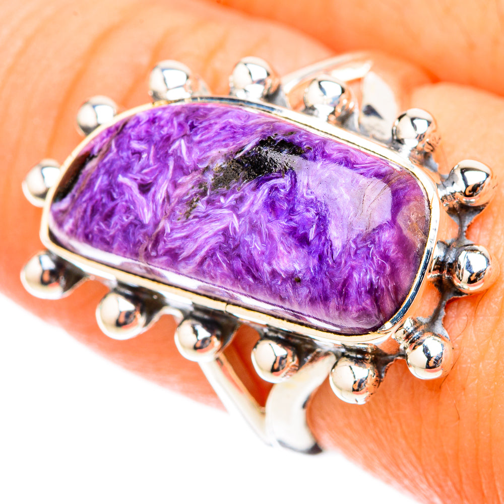 Charoite Rings handcrafted by Anasilvercos - RING119528