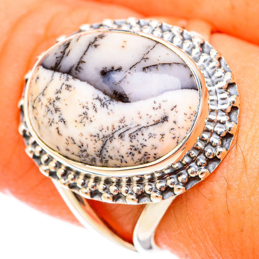Dendritic Opal Rings handcrafted by Anasilvercos - RING119533