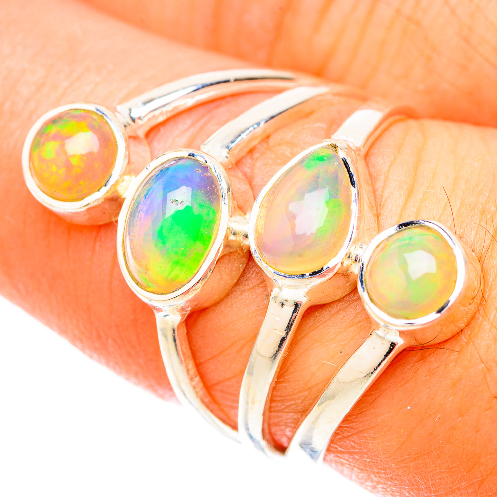 Ethiopian Opal Rings handcrafted by Anasilvercos - RING119536