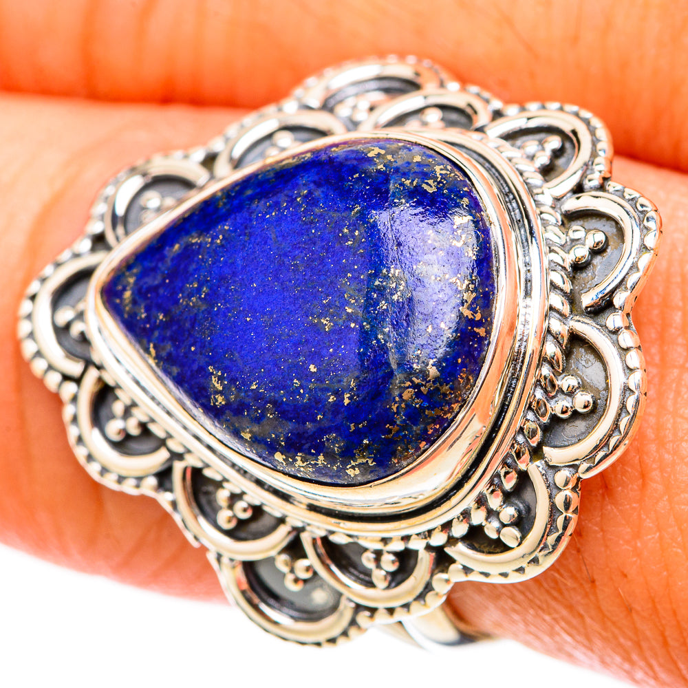 Lapis Lazuli Rings handcrafted by Anasilvercos - RING119544