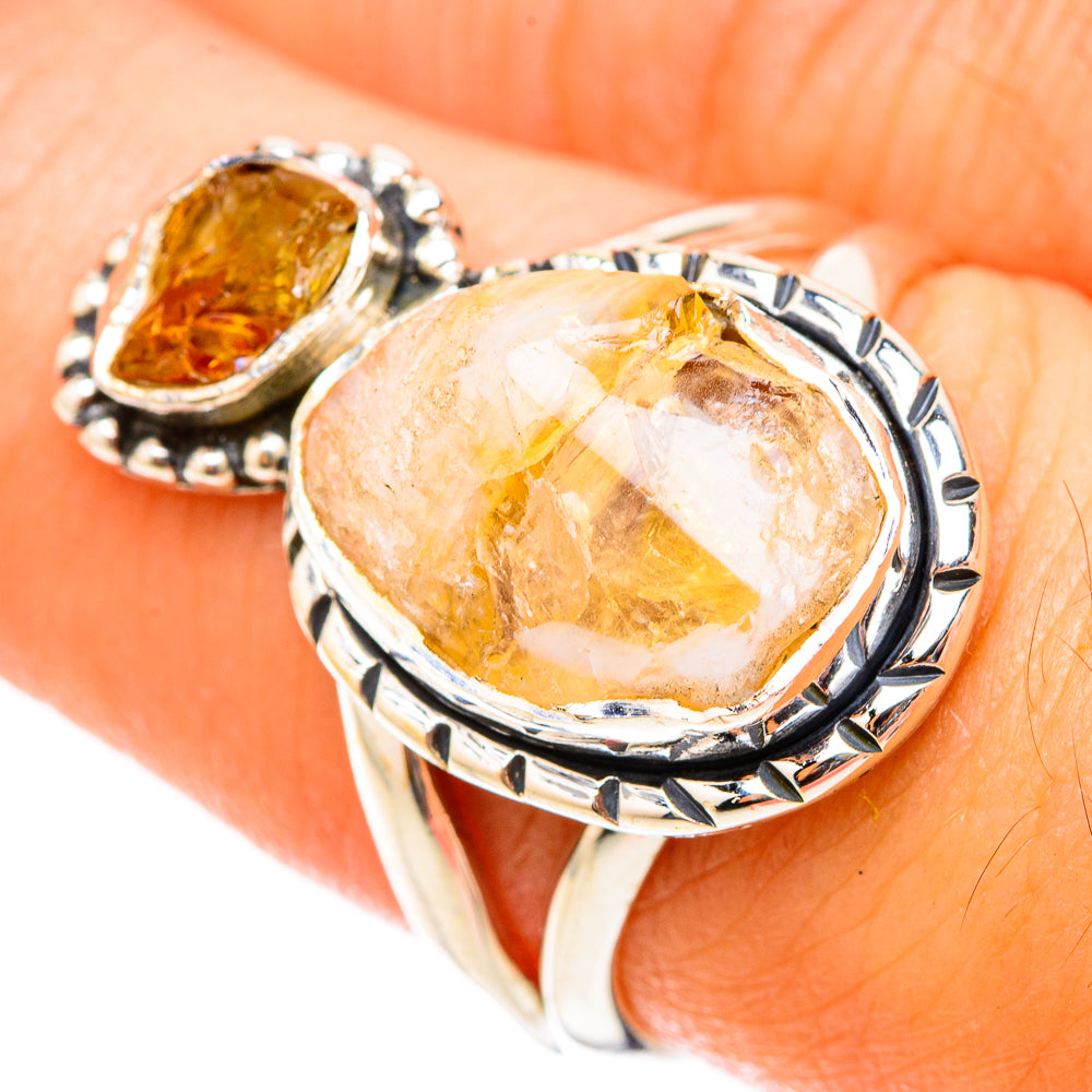 Citrine Rings handcrafted by Anasilvercos - RING119552
