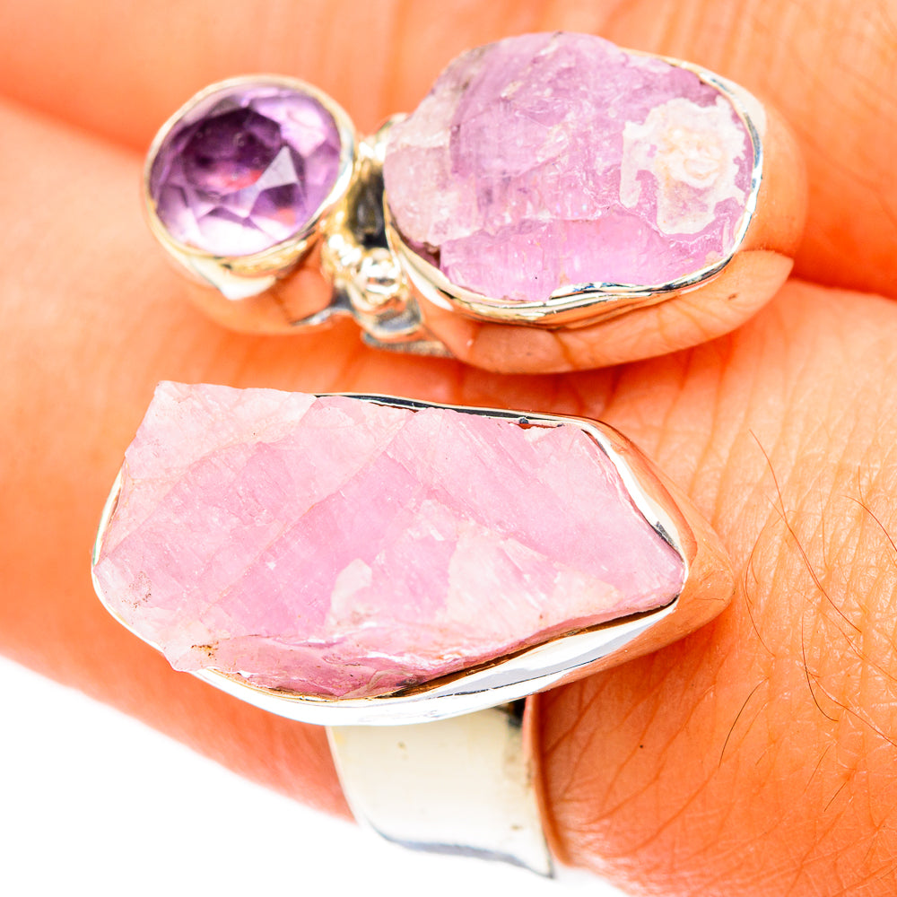 Kunzite Rings handcrafted by Anasilvercos - RING119554