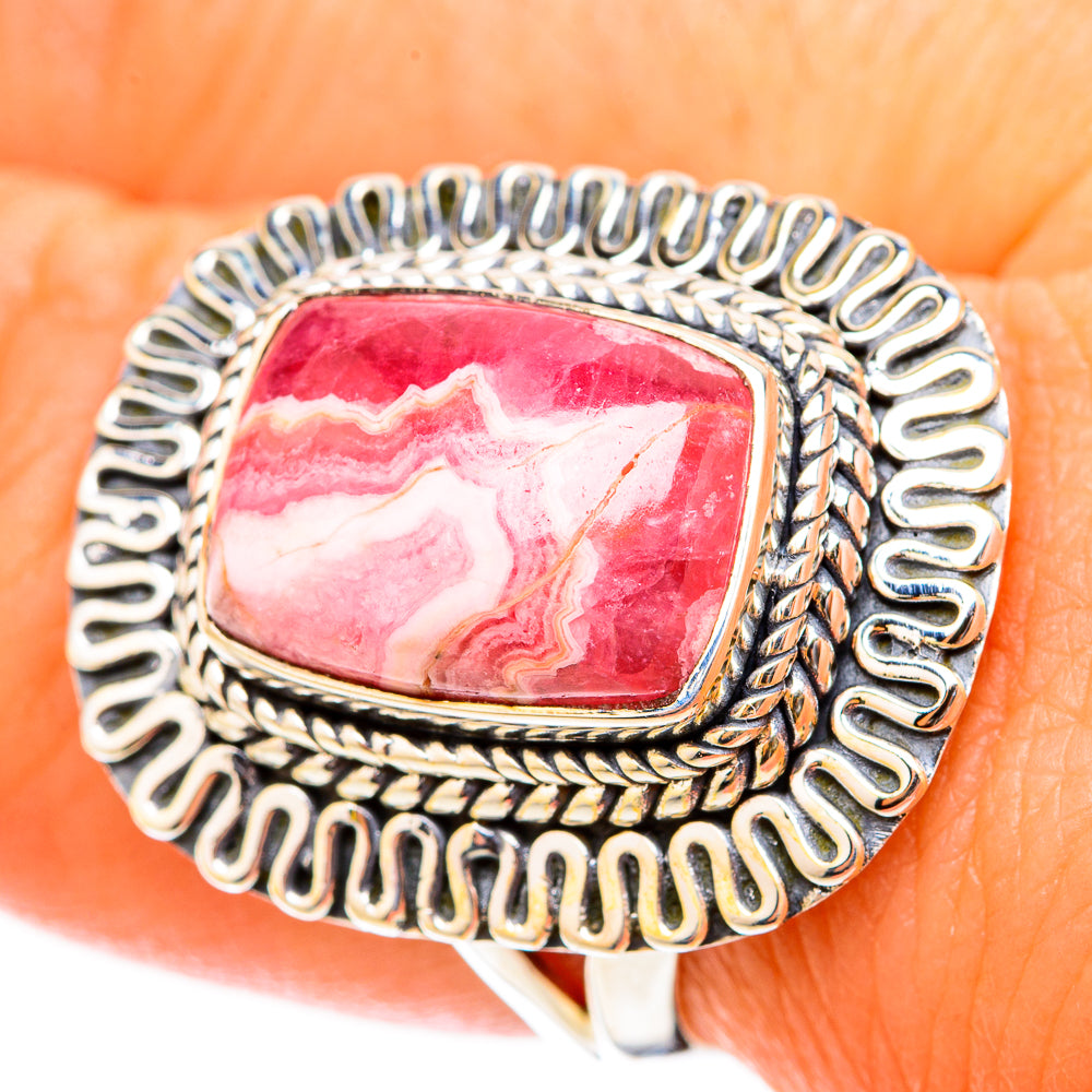 Rhodochrosite Rings handcrafted by Anasilvercos - RING119555