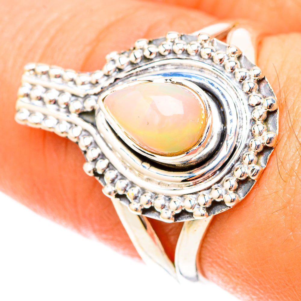 Ethiopian Opal Rings handcrafted by Anasilvercos - RING119563