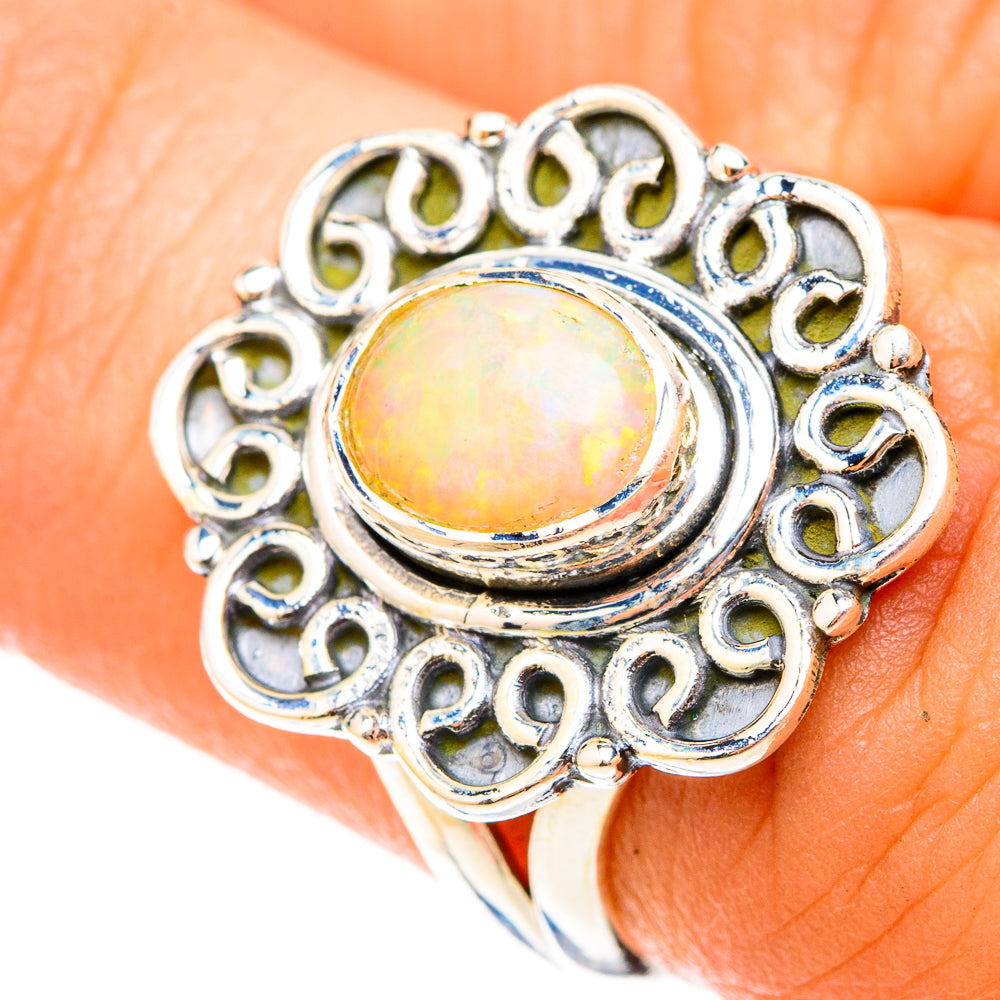 Ethiopian Opal Rings handcrafted by Anasilvercos - RING119564