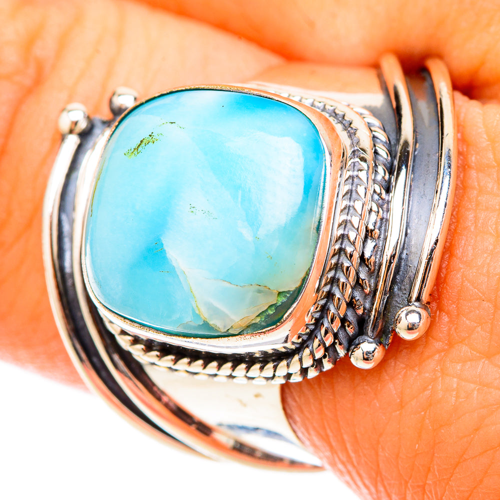 Larimar Rings handcrafted by Anasilvercos - RING119566