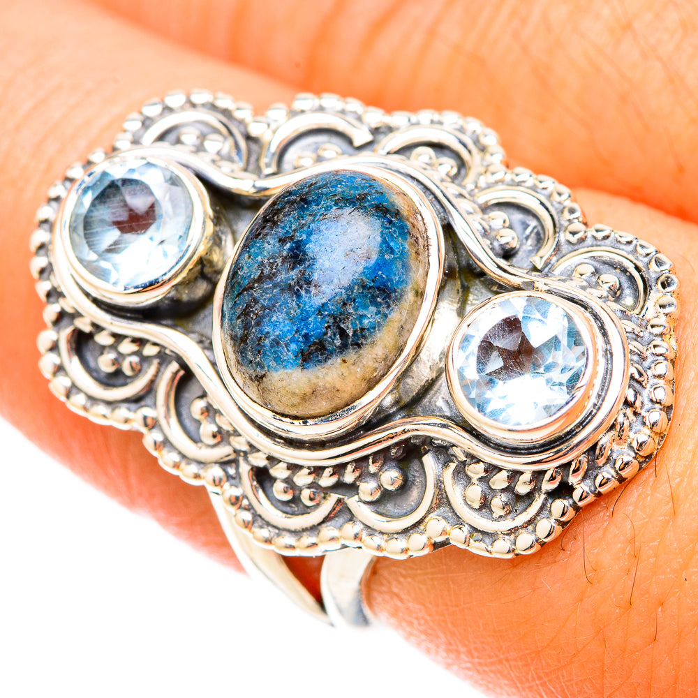 K2 Azurite Rings handcrafted by Anasilvercos - RING119567