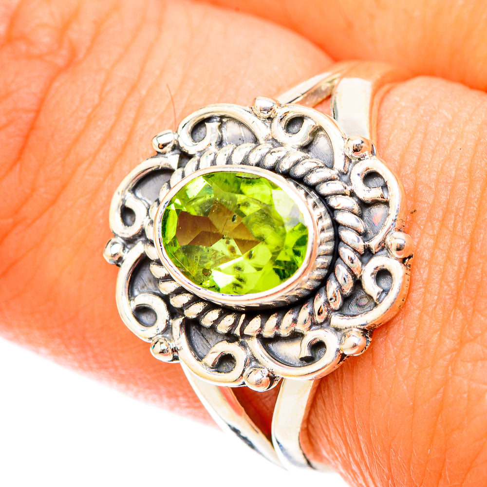 Peridot Rings handcrafted by Anasilvercos - RING119575