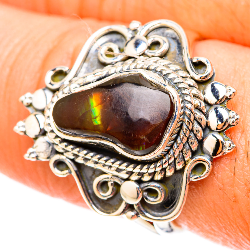 Mexican Fire Agate Rings handcrafted by Anasilvercos - RING119576