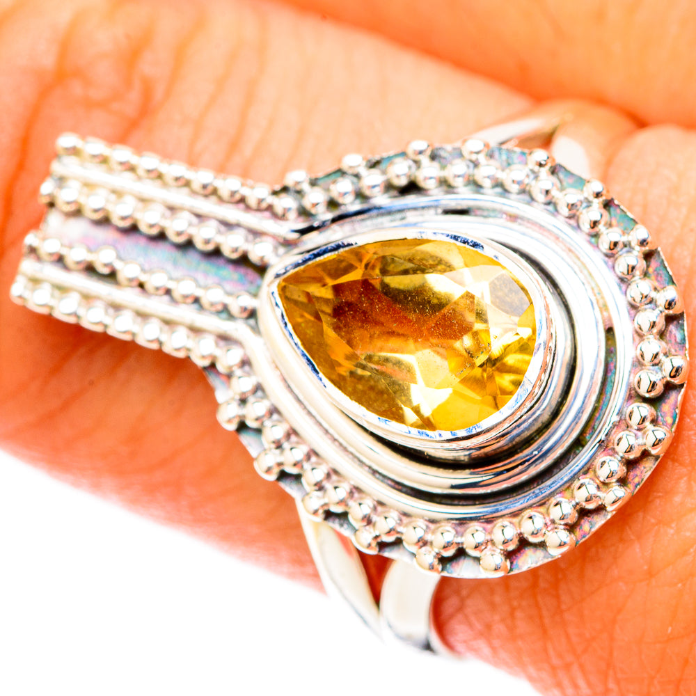 Citrine Rings handcrafted by Anasilvercos - RING119578