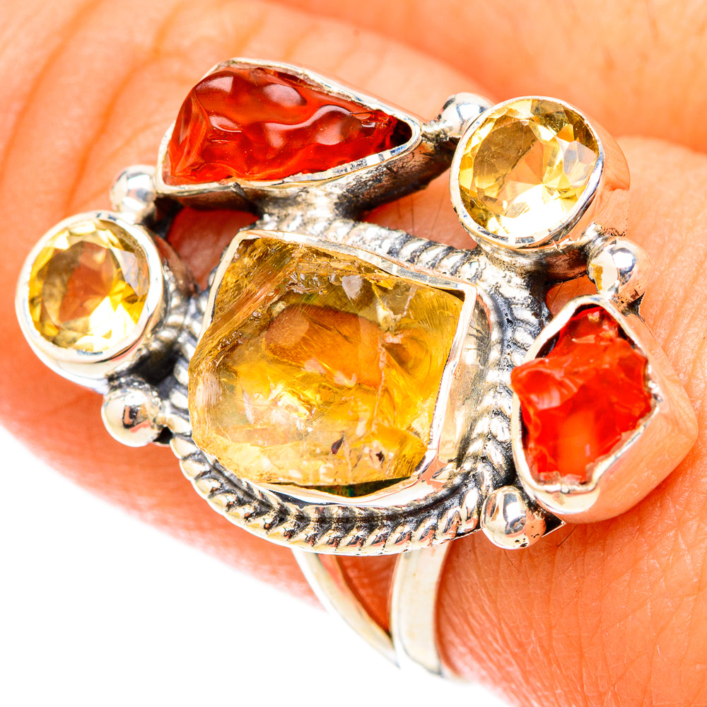 Citrine Rings handcrafted by Anasilvercos - RING119579