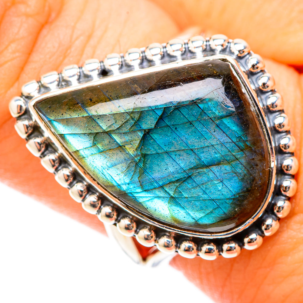 Labradorite Rings handcrafted by Anasilvercos - RING119594