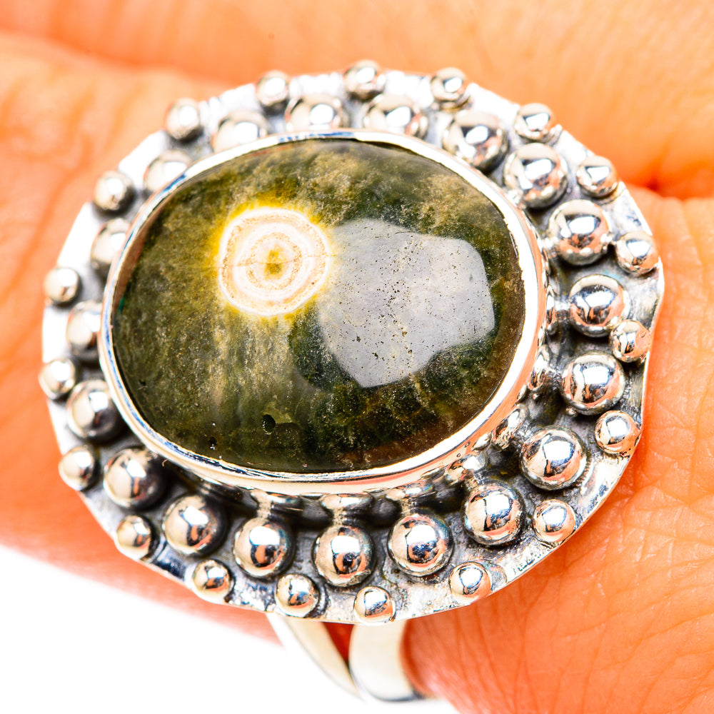 Ocean Jasper Rings handcrafted by Anasilvercos - RING119598