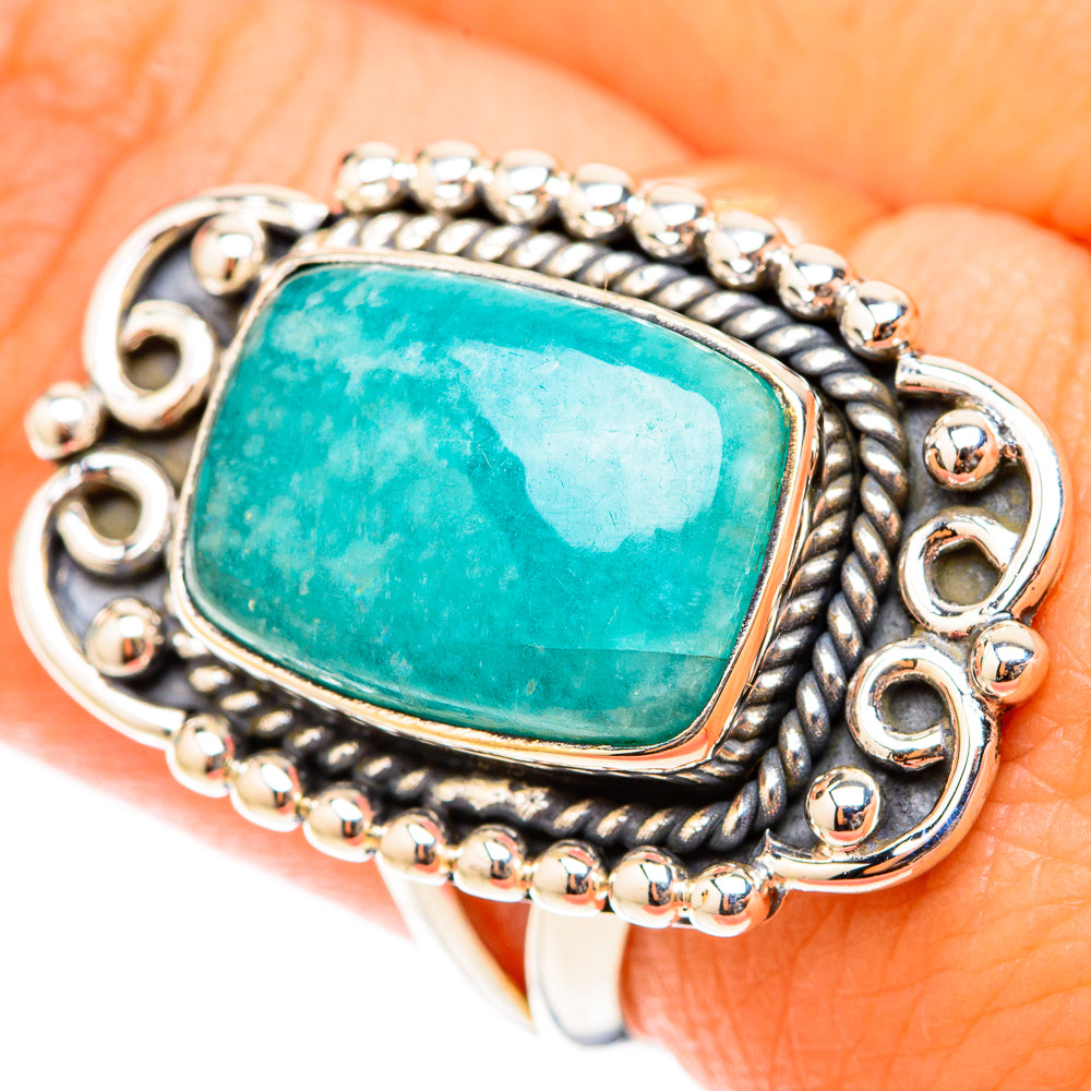 Amazonite Rings handcrafted by Anasilvercos - RING119600