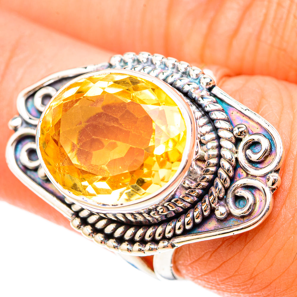 Citrine Rings handcrafted by Anasilvercos - RING119603