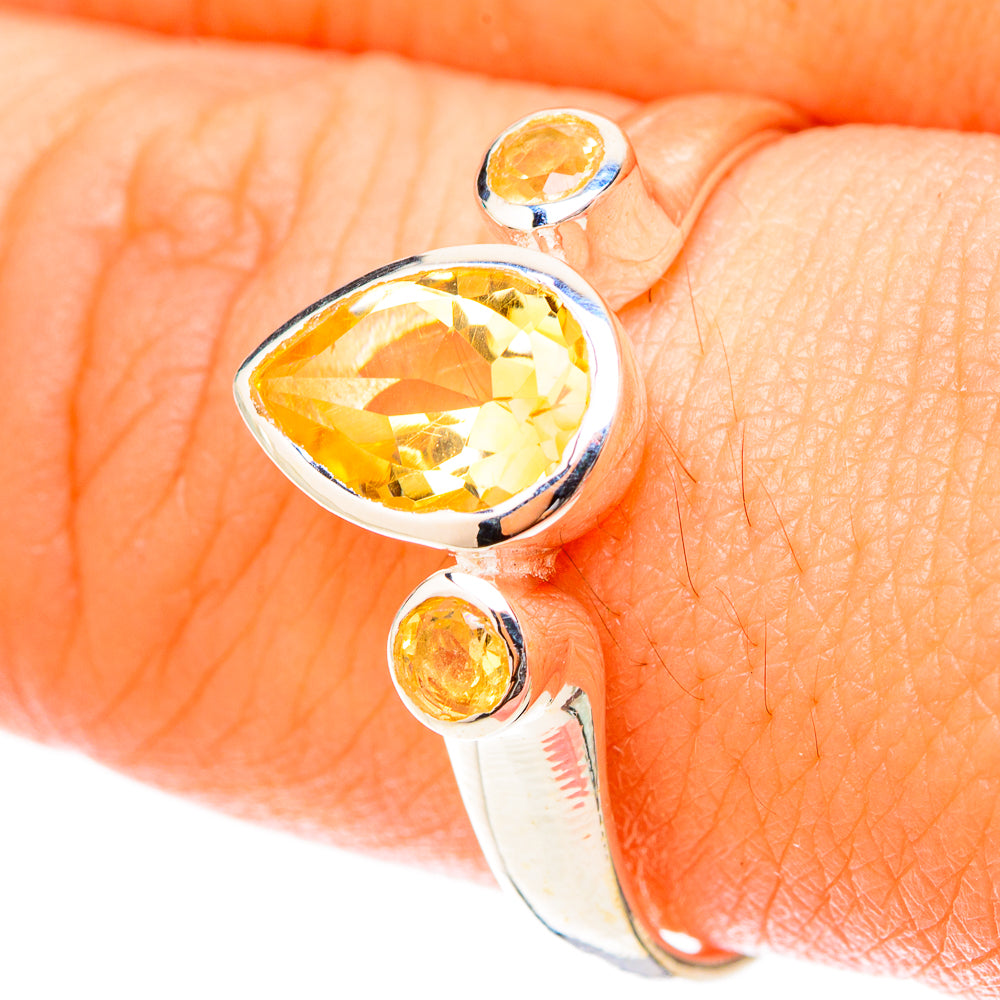 Citrine Rings handcrafted by Anasilvercos - RING119604