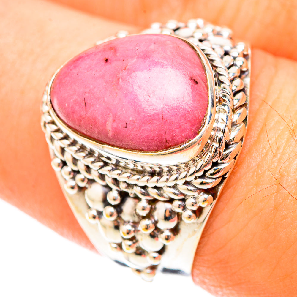Rhodonite Rings handcrafted by Anasilvercos - RING119605