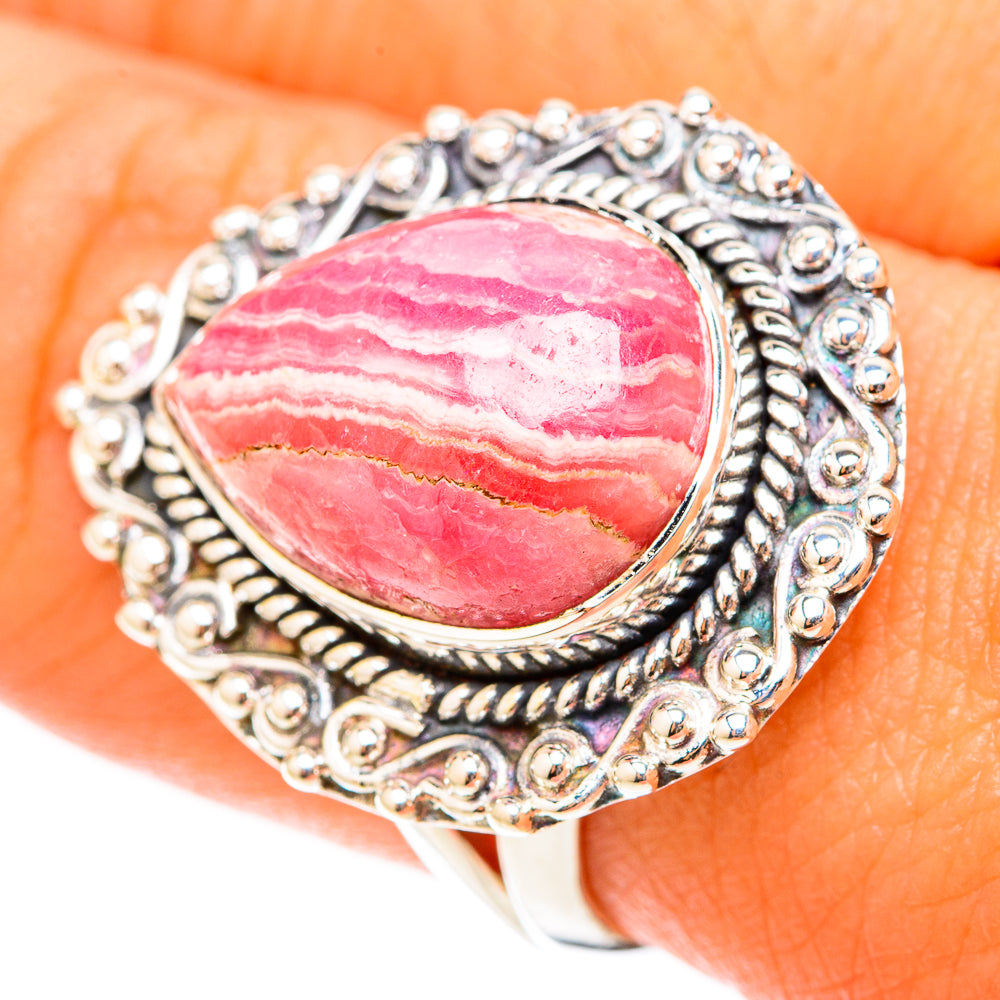 Rhodochrosite Rings handcrafted by Anasilvercos - RING119606
