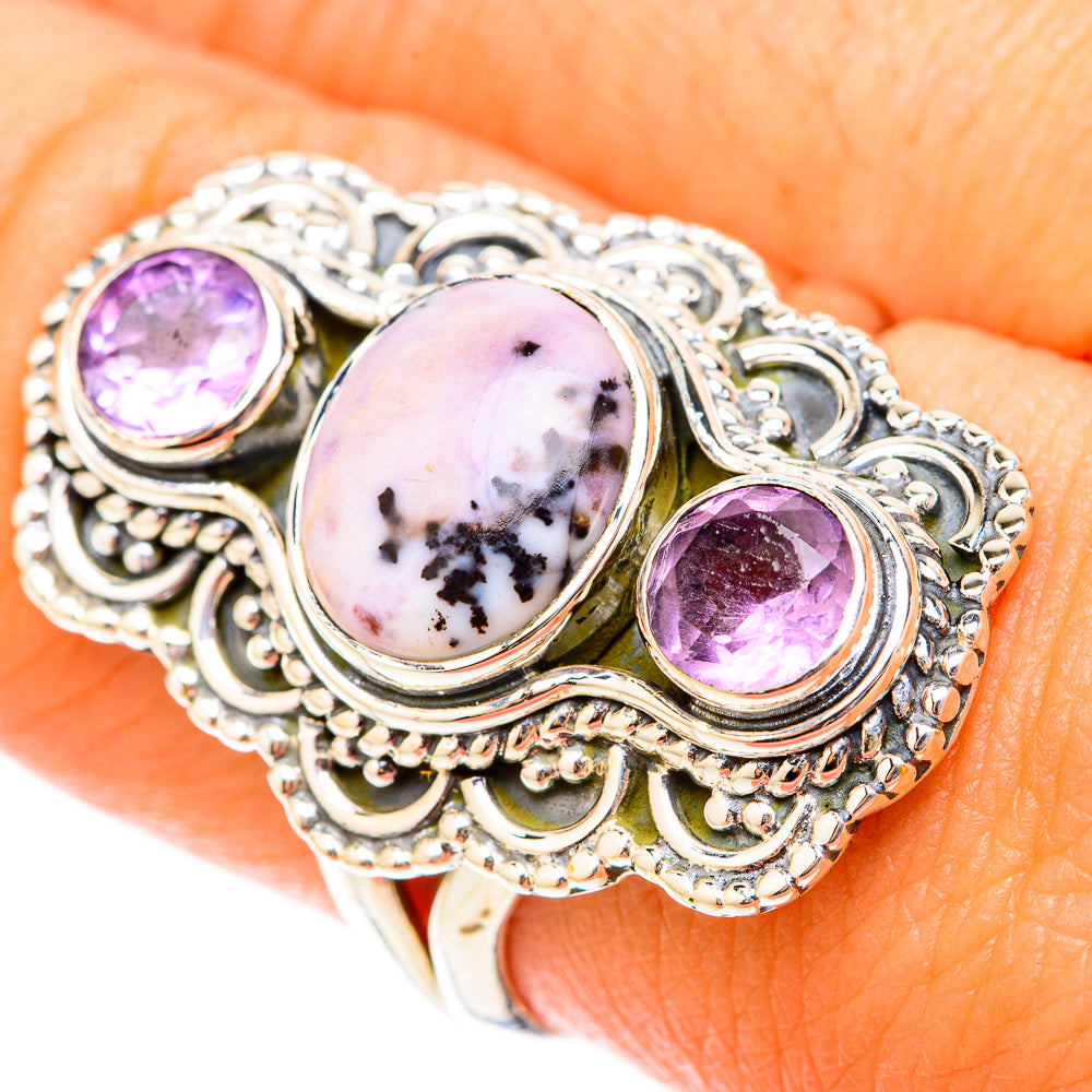 Dendritic Opal Rings handcrafted by Anasilvercos - RING119607