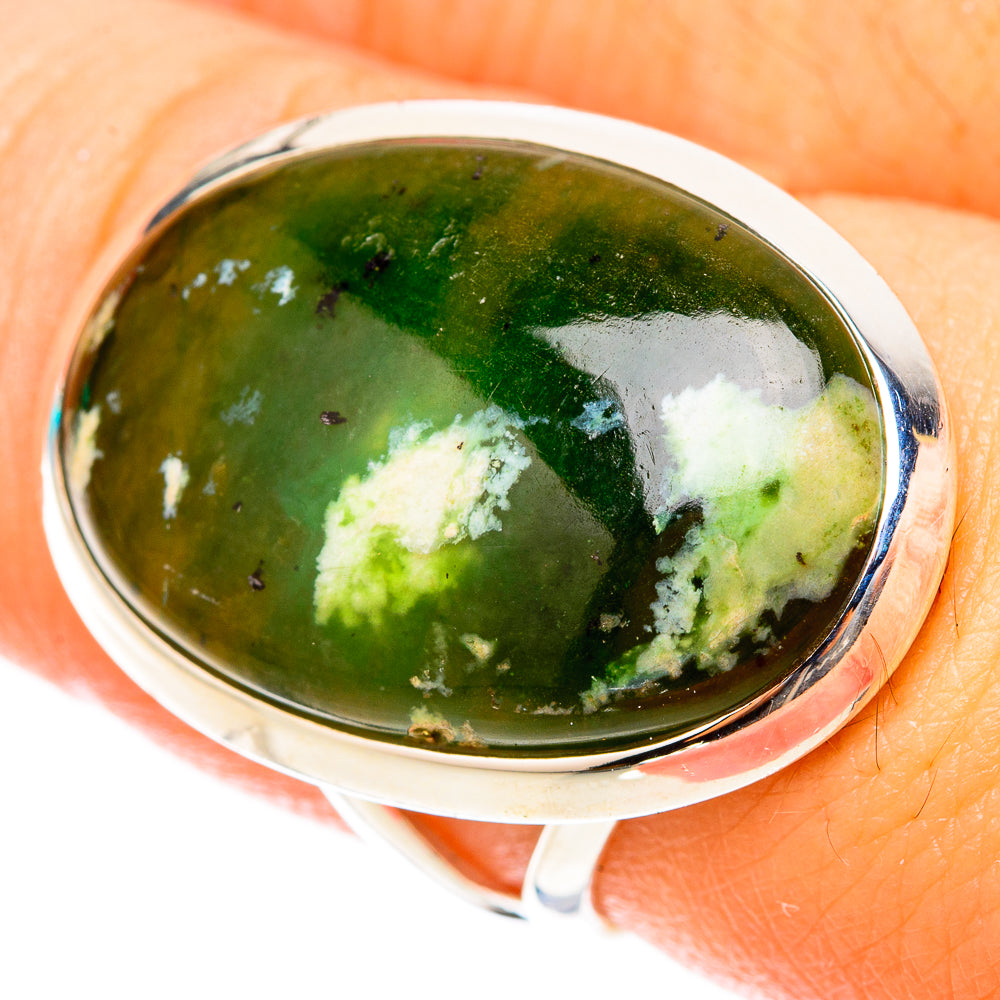 Australian Green Opal Rings handcrafted by Anasilvercos - RING119621