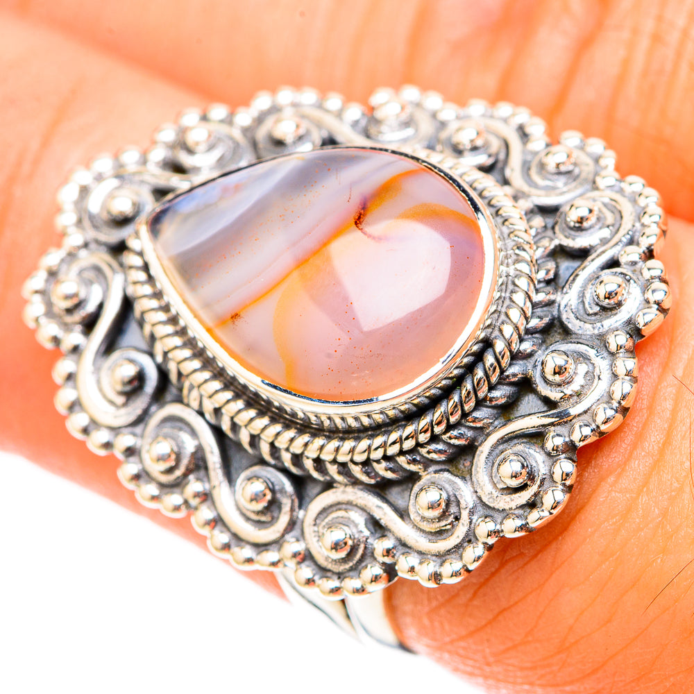 Botswana Agate Rings handcrafted by Anasilvercos - RING119627