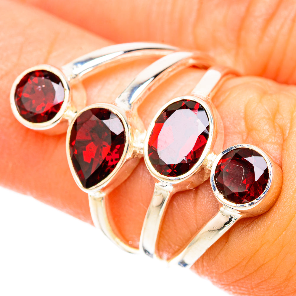 Garnet Rings handcrafted by Anasilvercos - RING119630