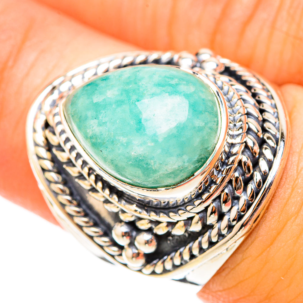 Amazonite Rings handcrafted by Anasilvercos - RING119645