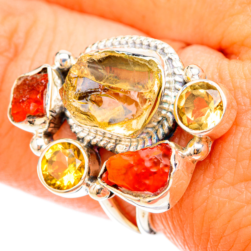 Citrine Rings handcrafted by Anasilvercos - RING119650
