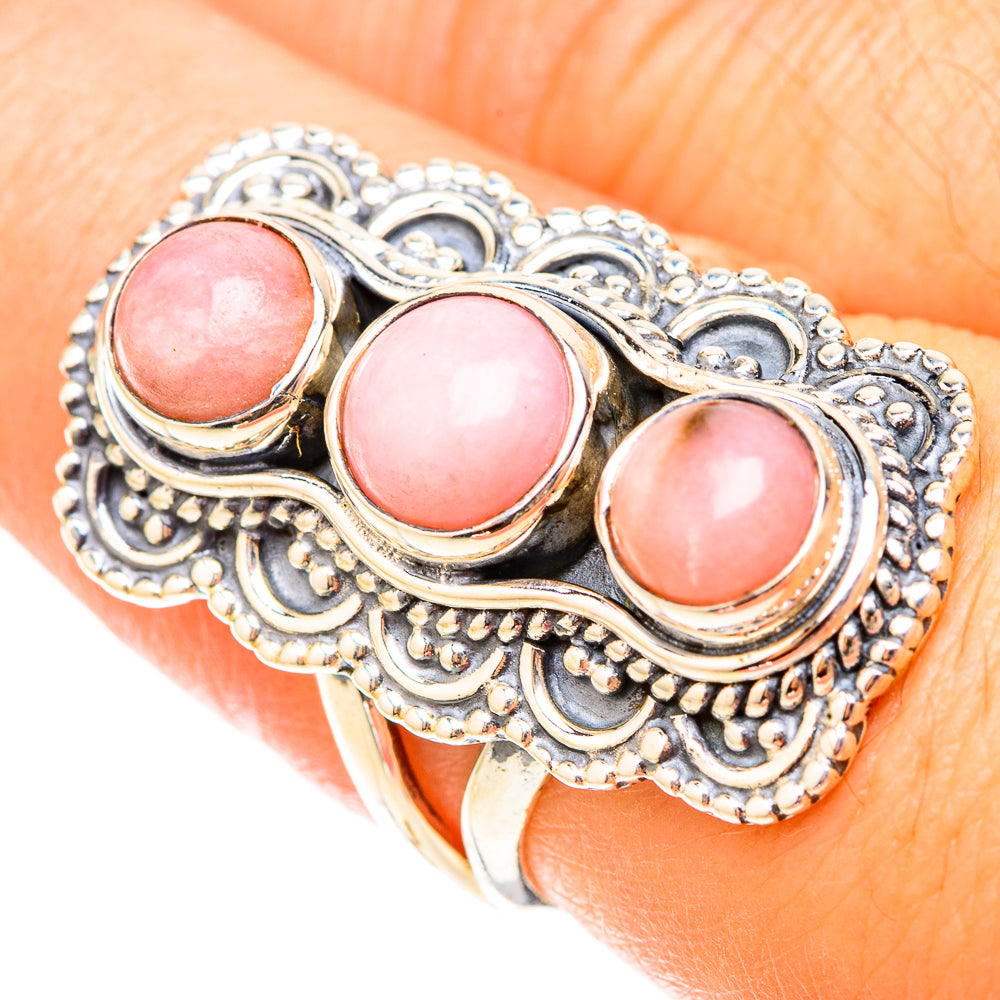 Pink Opal Rings handcrafted by Anasilvercos - RING119653