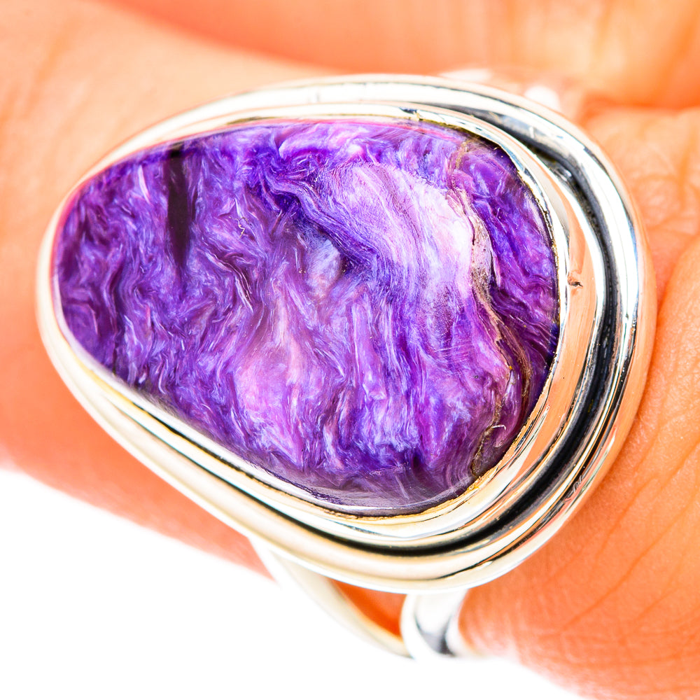 Charoite Rings handcrafted by Anasilvercos - RING119654
