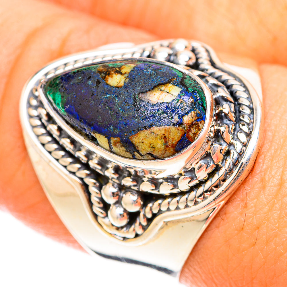 Azurite Rings handcrafted by Anasilvercos - RING119660