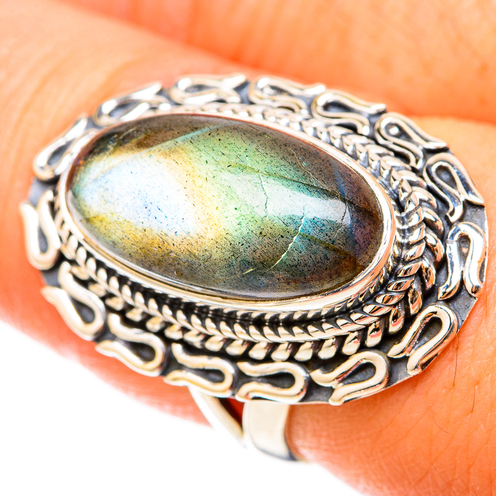 Labradorite Rings handcrafted by Anasilvercos - RING119661