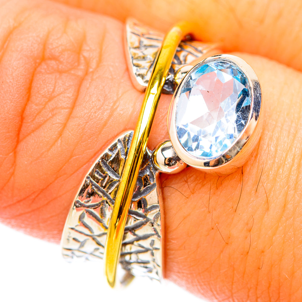 Blue Topaz Rings handcrafted by Anasilvercos - RING119666