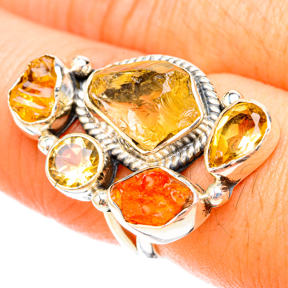Citrine Rings handcrafted by Anasilvercos - RING119675