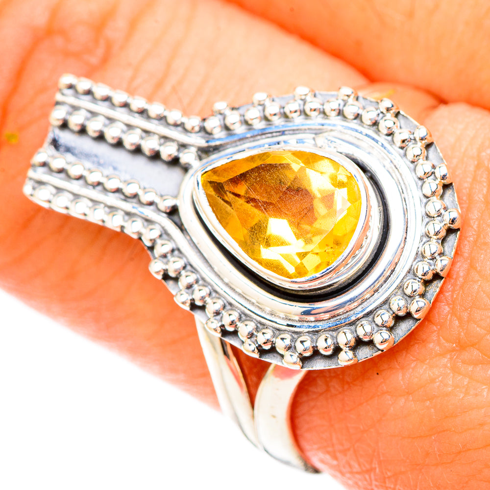 Citrine Rings handcrafted by Anasilvercos - RING119676