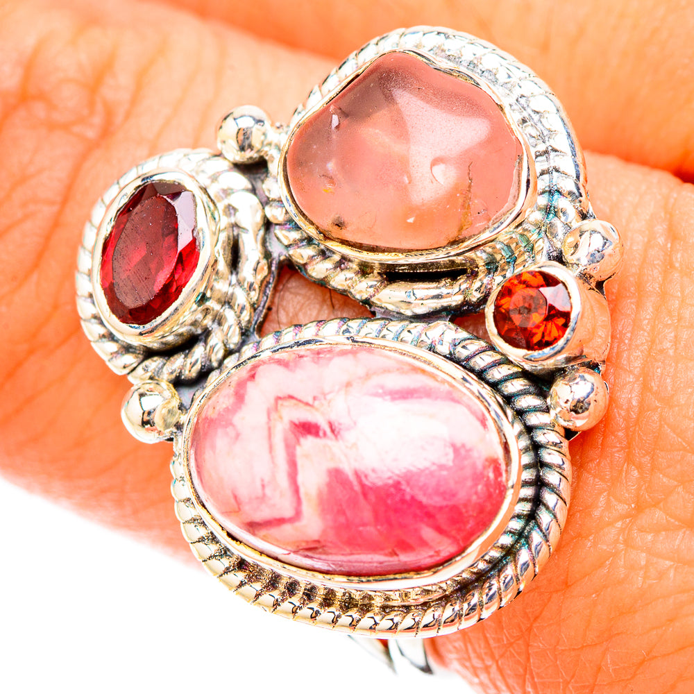 Rhodochrosite Rings handcrafted by Anasilvercos - RING119678