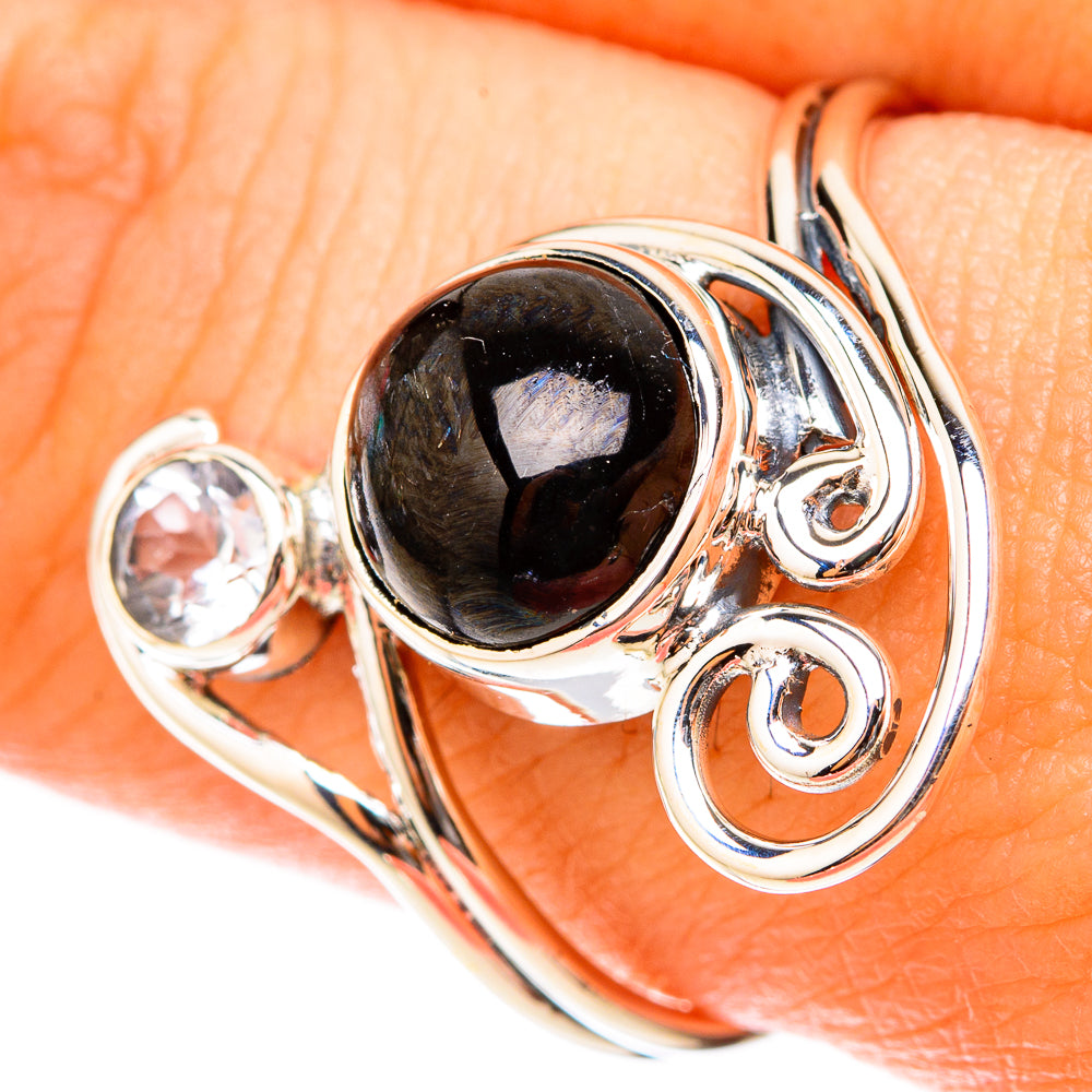Black Onyx Rings handcrafted by Anasilvercos - RING119682
