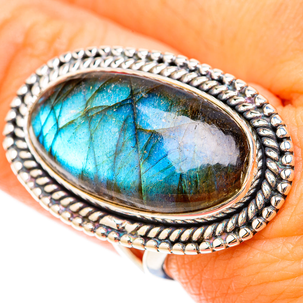 Labradorite Rings handcrafted by Anasilvercos - RING119685