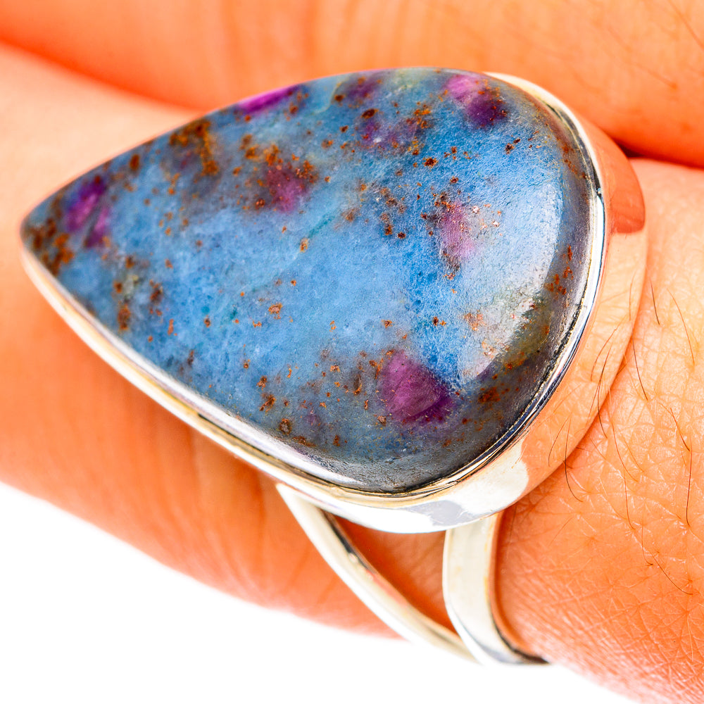 Ruby Fuchsite Rings handcrafted by Anasilvercos - RING119691