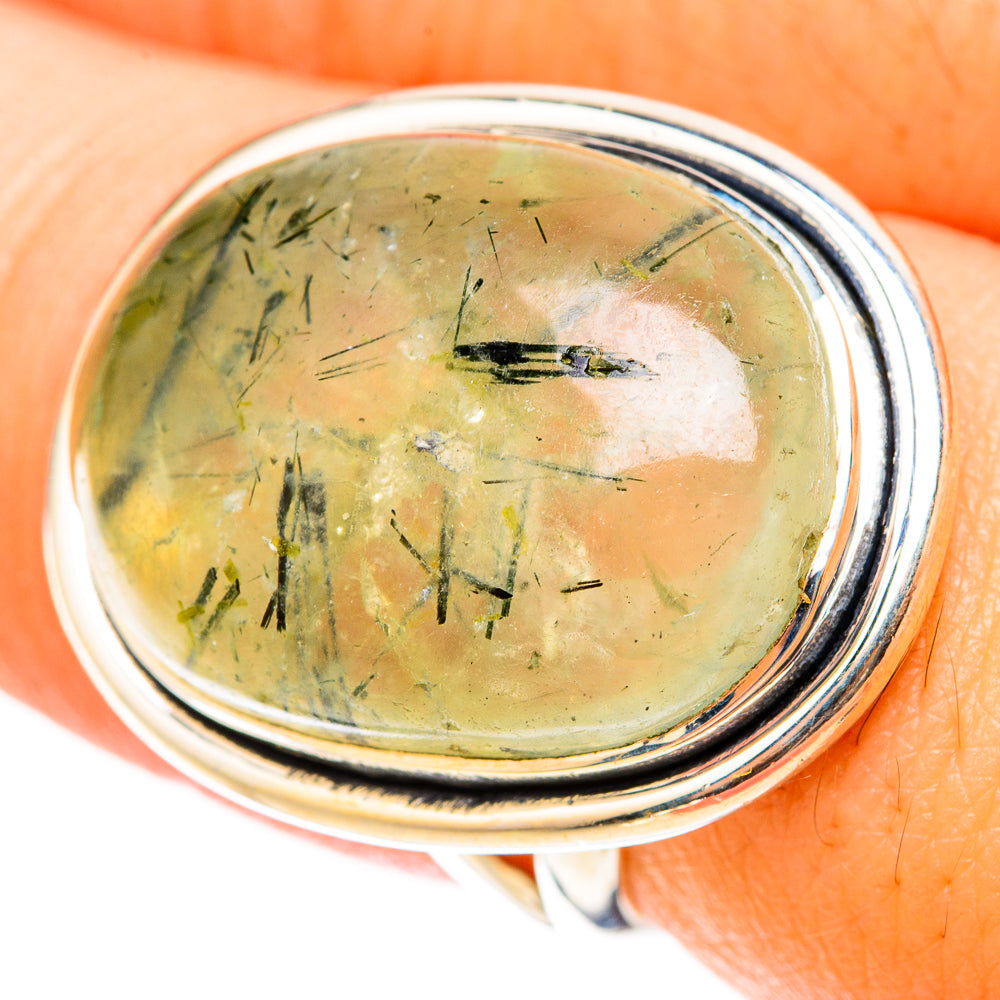 Prehnite Rings handcrafted by Anasilvercos - RING119696