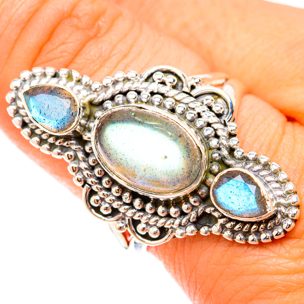 Labradorite Rings handcrafted by Anasilvercos - RING119700