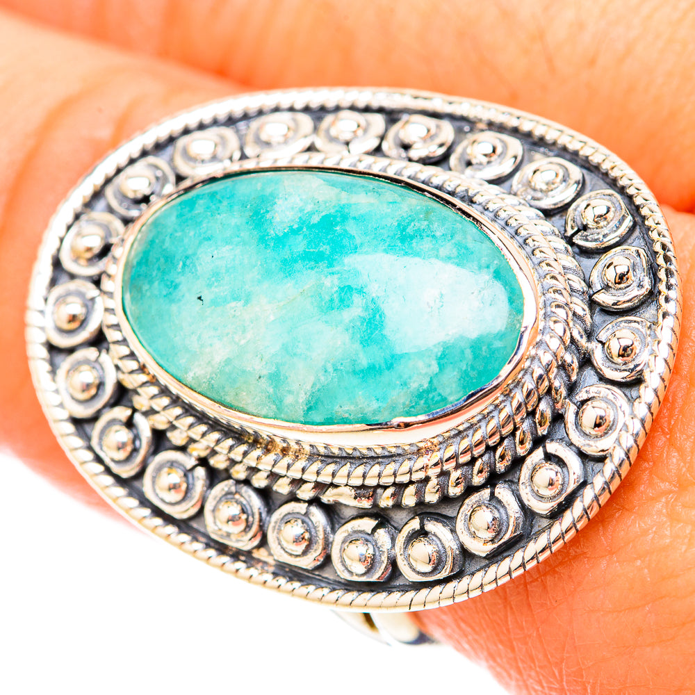 Amazonite Rings handcrafted by Anasilvercos - RING119702