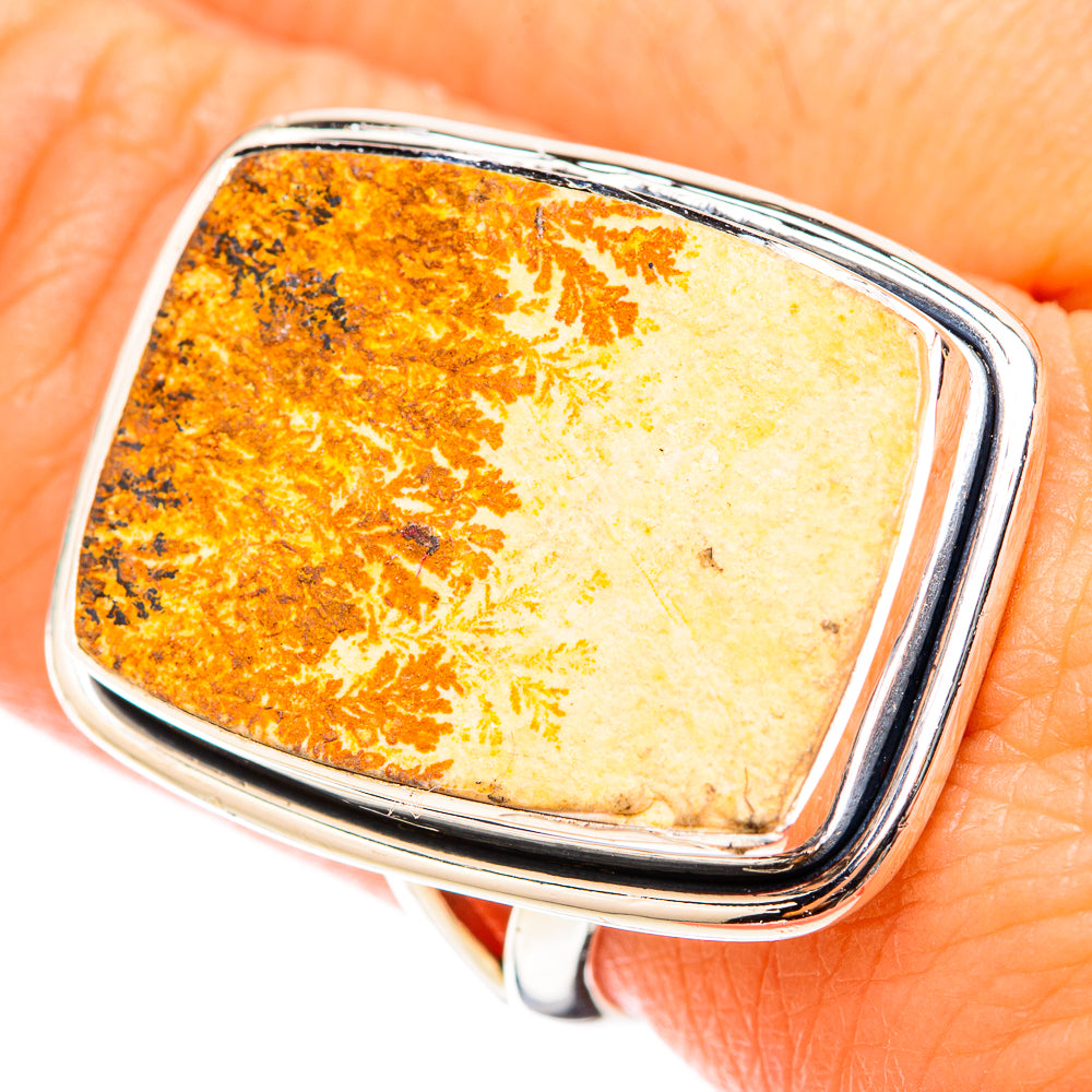 Germany Psilomelane Dendritic Rings handcrafted by Anasilvercos - RING119703