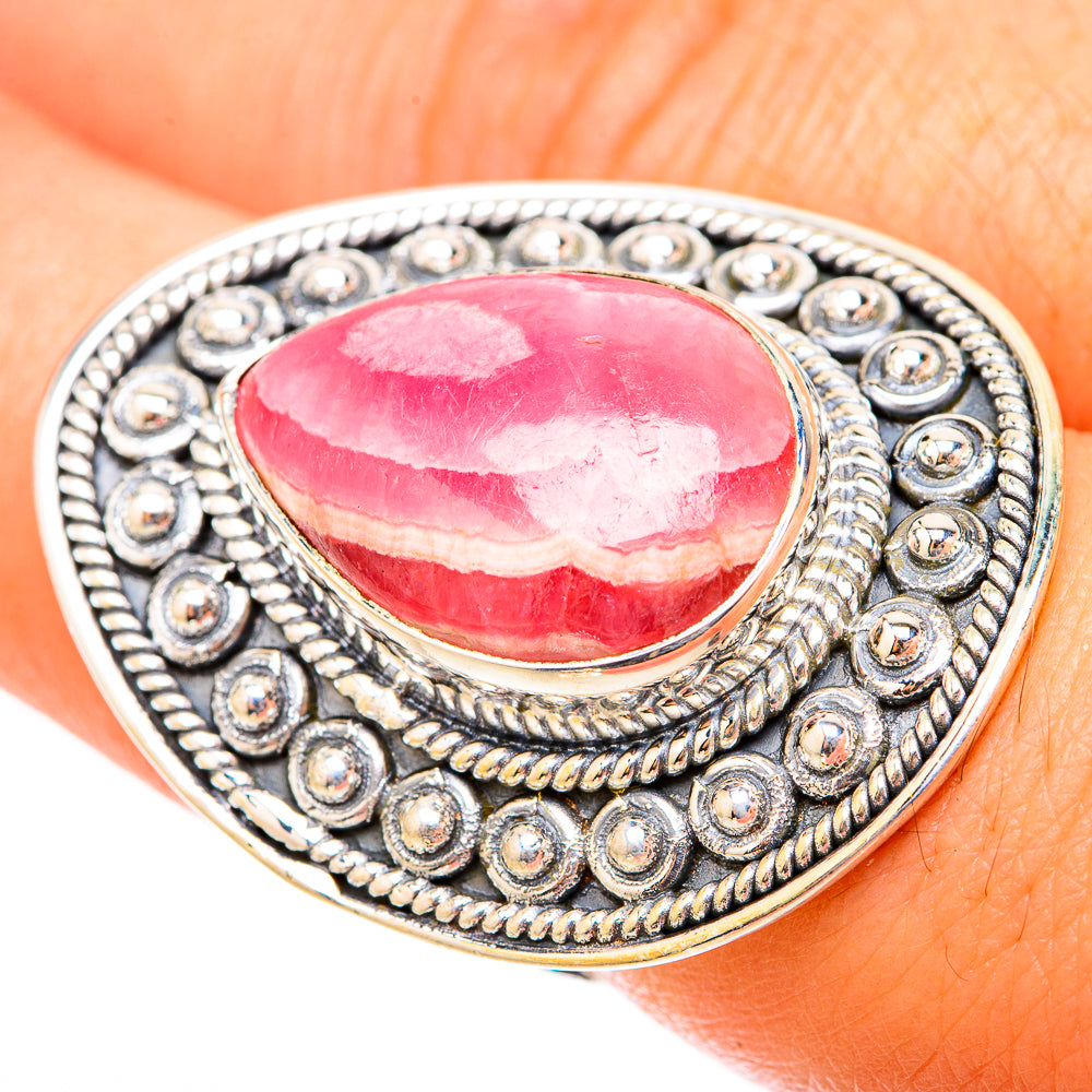 Rhodochrosite Rings handcrafted by Anasilvercos - RING119708