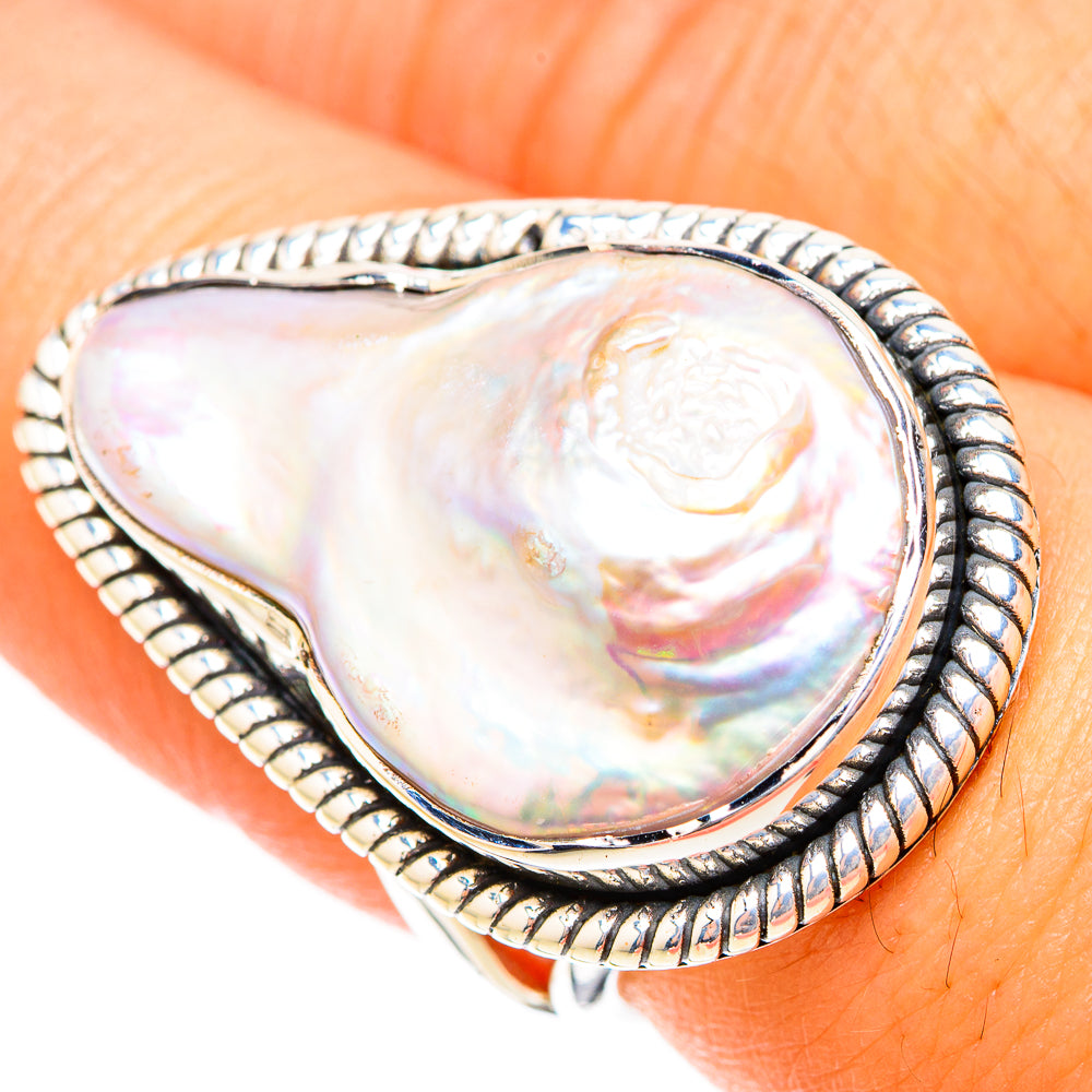 Mother Of Pearl Rings handcrafted by Anasilvercos - RING119719