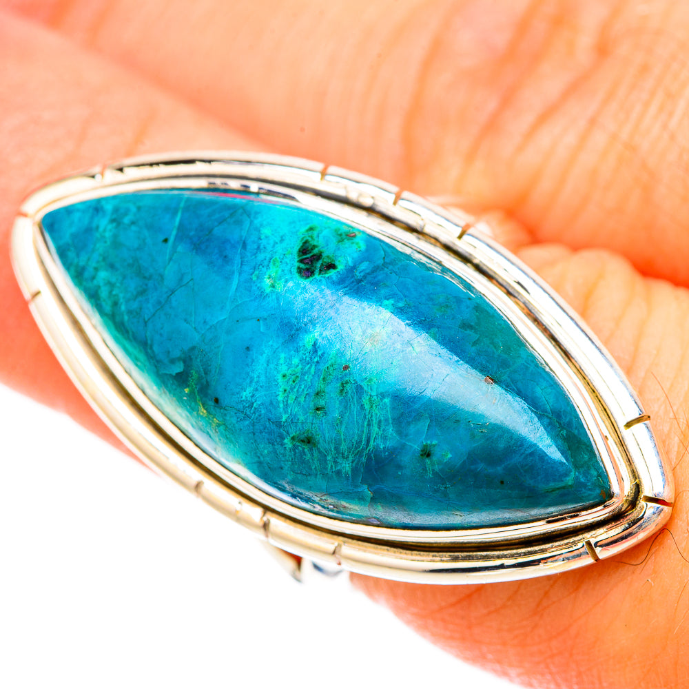 Chrysocolla Rings handcrafted by Anasilvercos - RING119733