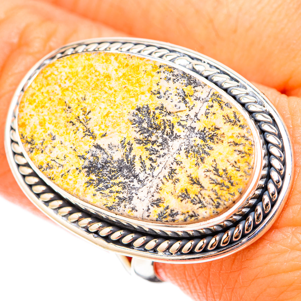 Germany Psilomelane Dendritic Rings handcrafted by Anasilvercos - RING119749