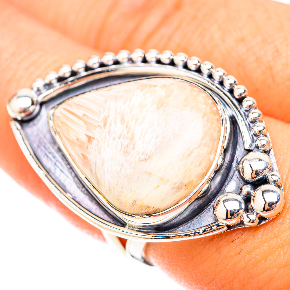 Scolecite Rings handcrafted by Anasilvercos - RING119755